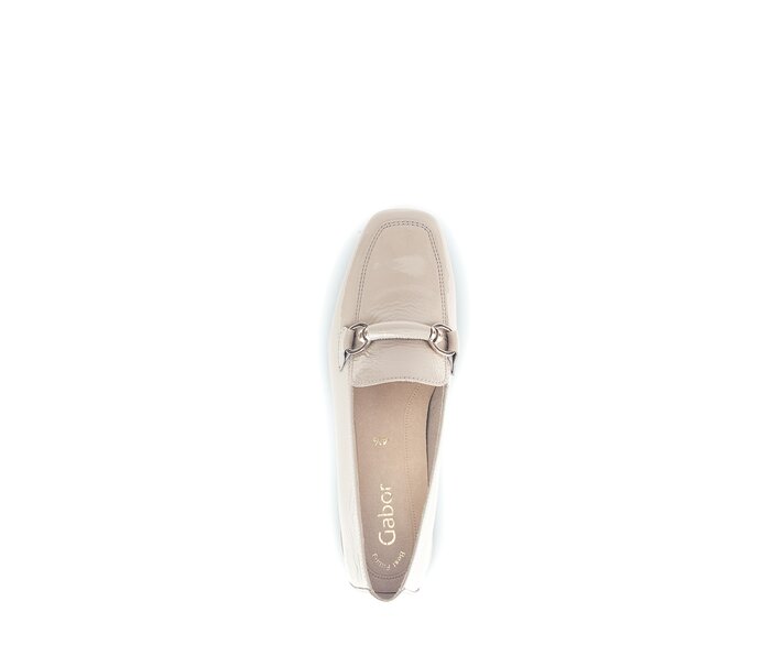 Gabor Damen  Slipper Beige - Lackleder