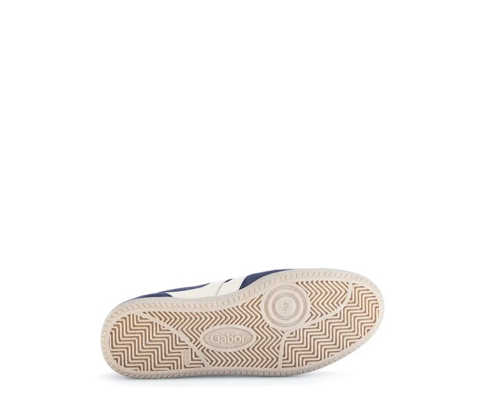 Gabor Damen  Sneaker Low Blau - Materialmix Leder