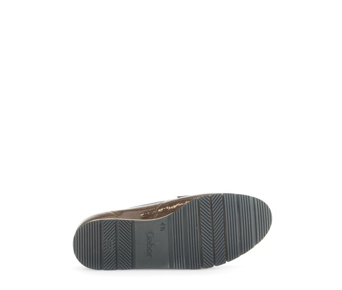 Gabor Damen  Slipper Braun - Lackleder