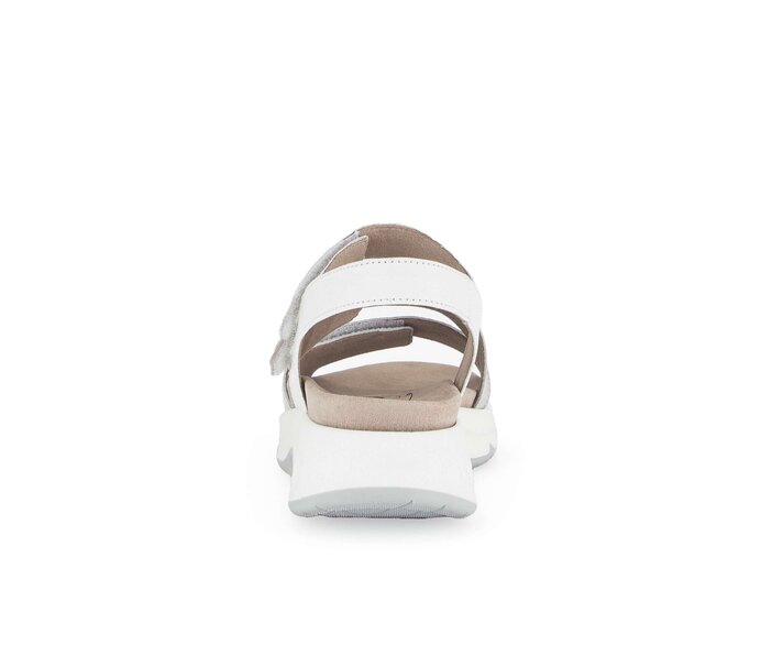 Gabor Damen  Trekkingsandale Silber - Materialmix Leder