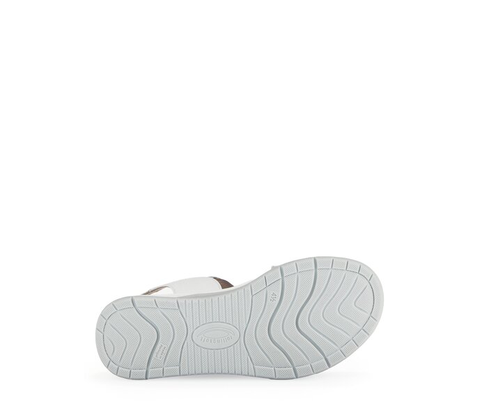 Gabor Damen  Trekkingsandale Silber - Materialmix Leder