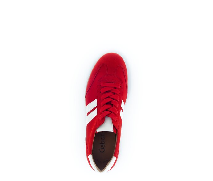 Gabor Damen  Sneaker Low Rot - Materialmix Leder
