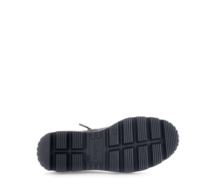 Gabor Damen  Schnürstiefelette Schwarz - Glattleder