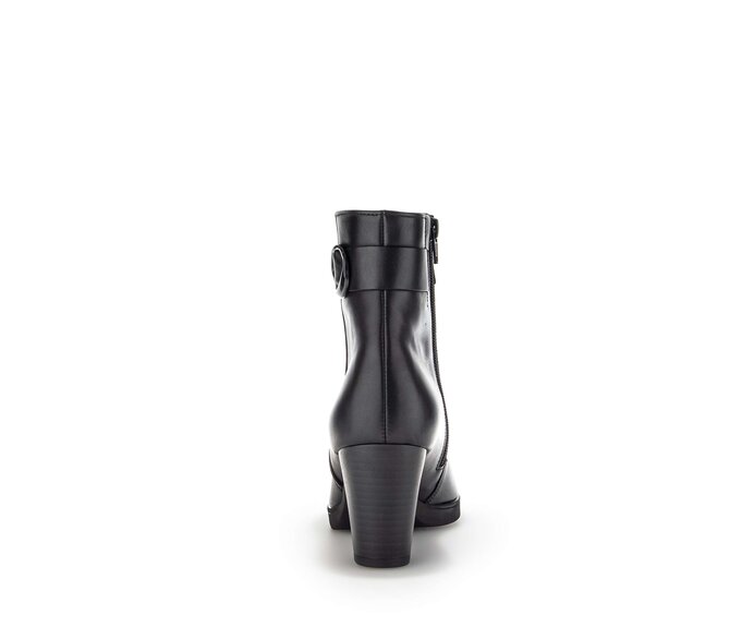 Gabor Damen  Plateau Stiefelette Schwarz - Glattleder