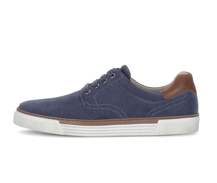 Pius Gabor Herren Sneaker Low Blau - Materialmix Leder