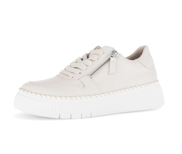 Gabor Damen  Sneaker Low Beige - Glattleder