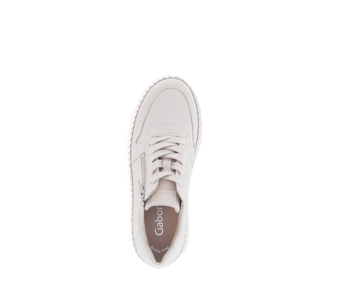Gabor Damen  Sneaker Low Beige - Glattleder