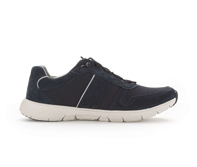 Pius Gabor Herren Sneaker Low Blau - Materialmix Leder/Textil