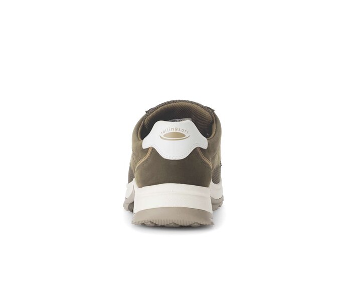 Gabor Herren Rollingsoft Sneaker Low Grün - Materialmix Leder/Textil