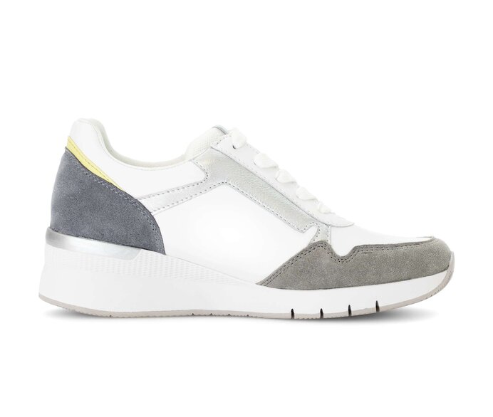 Gabor Damen  Sneaker Low Weiß - Materialmix Leder