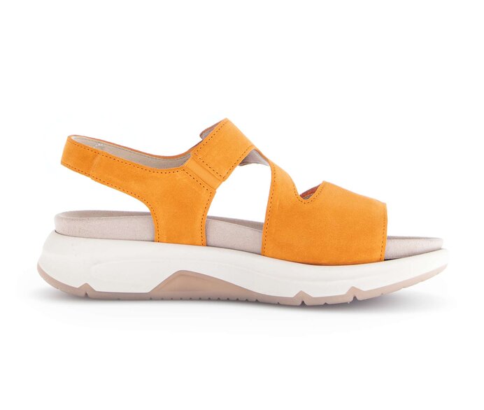 Gabor Damen  Trekkingsandale Orange - Rauleder