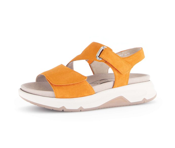 Gabor Damen  Trekkingsandale Orange - Rauleder