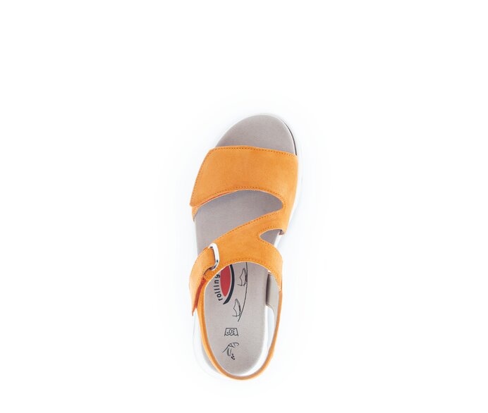 Gabor Damen  Trekkingsandale Orange - Rauleder