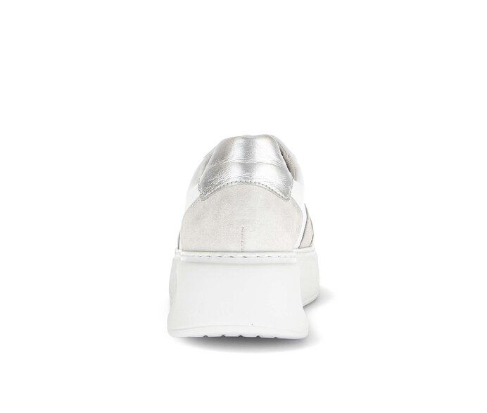 Gabor Damen  Sneaker Low Silber - Materialmix Leder