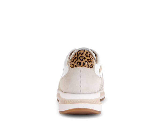 Gabor Damen  Sneaker Low Beige - Materialmix Leder