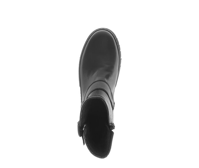Gabor Damen  Biker Boots Schwarz - Glattleder