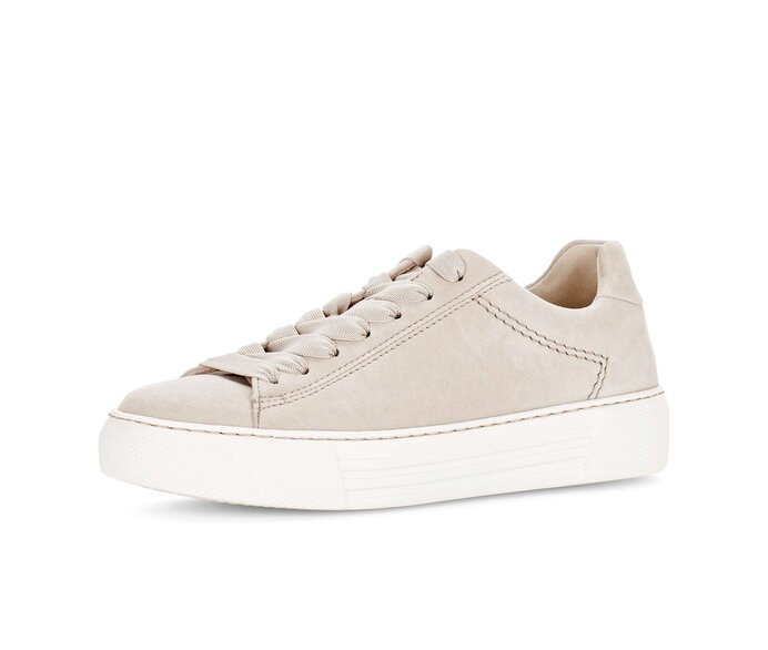 Gabor Damen  Sneaker Low Beige - Rauleder