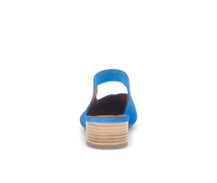 Gabor Damen  Slingpumps Blau - Rauleder