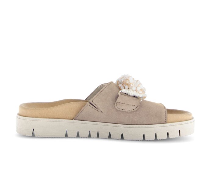 Gabor Damen  Pantolette Beige - Rauleder