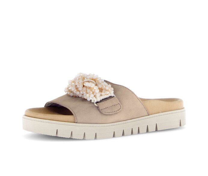 Gabor Damen  Pantolette Beige - Rauleder