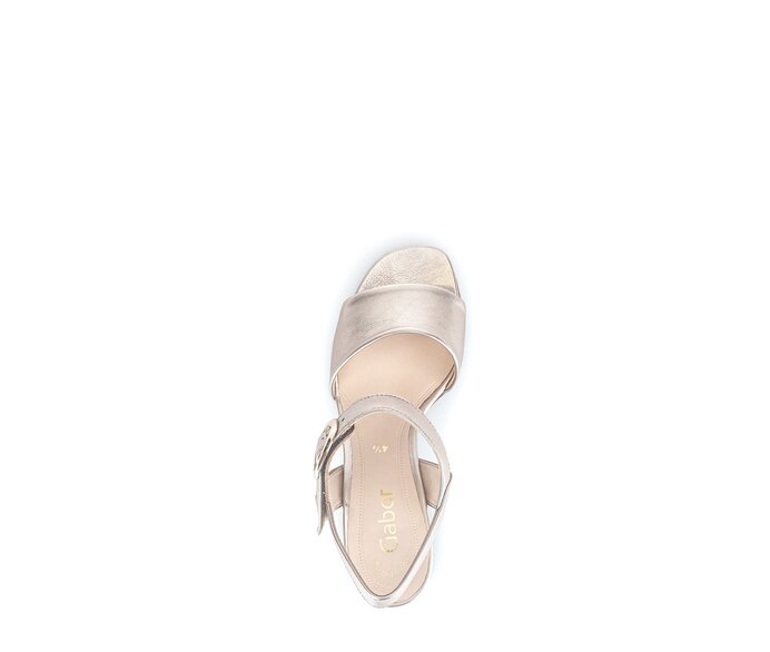 Gabor Damen  Riemchensandale Gold - Effektleder