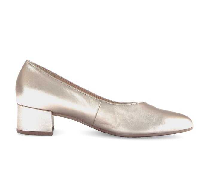 Gabor Damen  Eleganter Pumps Gold - Effektleder