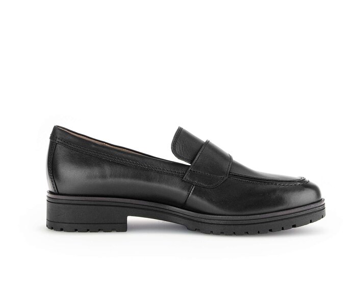 Gabor Damen  Slipper Schwarz - Glattleder