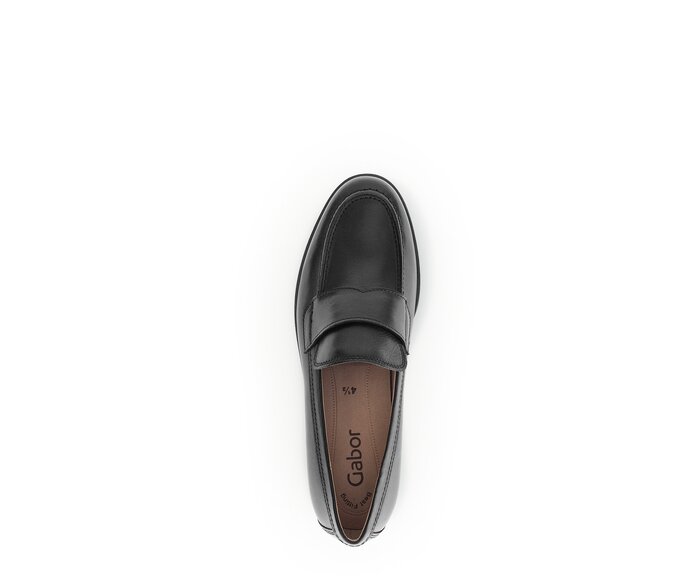 Gabor Damen  Slipper Schwarz - Glattleder