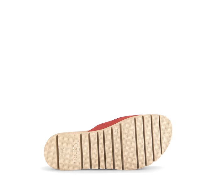 Gabor Damen  Pantolette Rot - Rauleder