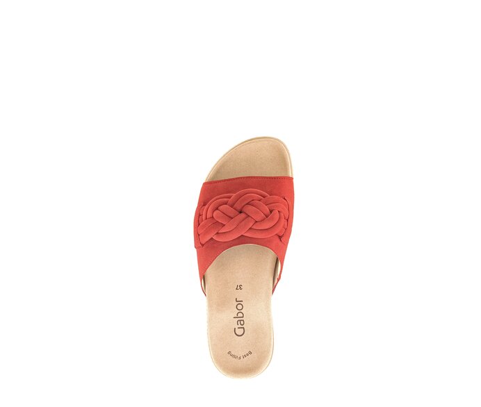 Gabor Damen  Pantolette Rot - Rauleder