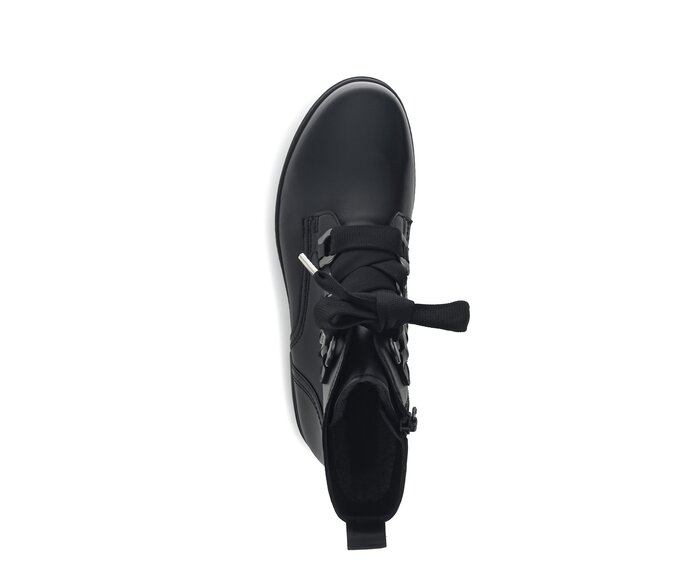 Gabor Damen  Schnürstiefelette Schwarz - Glattleder