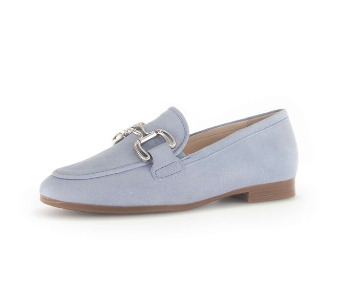 Gabor Damen  Slipper Blau - Rauleder