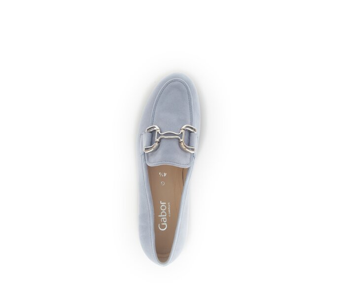 Gabor Damen  Slipper Blau - Rauleder