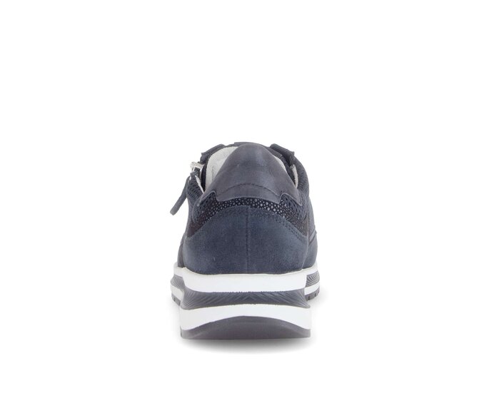 Gabor Damen  Sneaker Low Blau - Materialmix Leder/Lederimitat