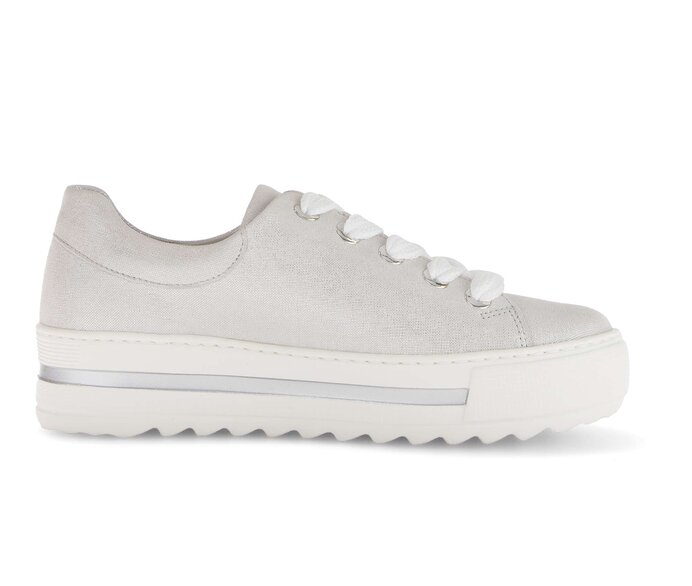 Gabor Damen  Sneaker Low Weiß - Effektleder