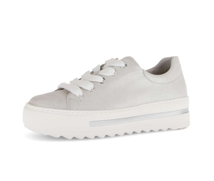 Gabor Damen  Sneaker Low Weiß - Effektleder