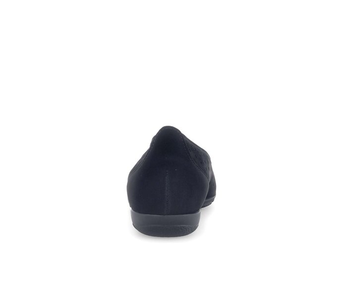 Gabor Damen  Sportliche Ballerina Schwarz - Rauleder