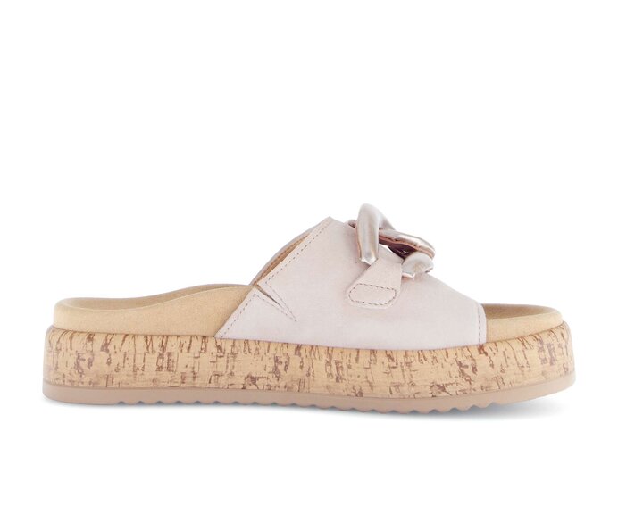 Gabor Damen  Pantolette Rosa - Materialmix Leder