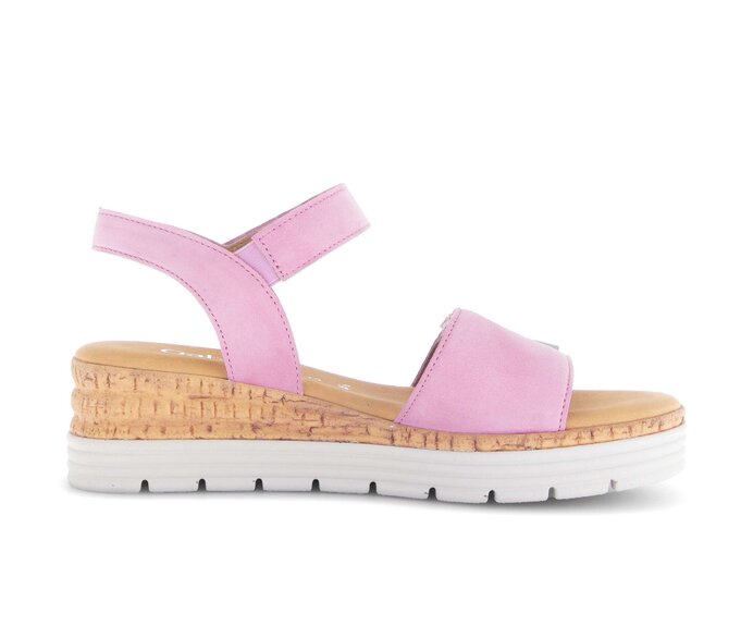 Gabor Damen  Riemchensandale Pink - Rauleder