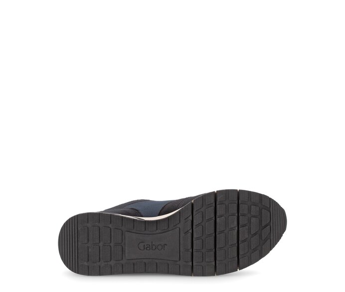 Gabor Damen  Sneaker Low Blau - Materialmix Leder/Lederimitat