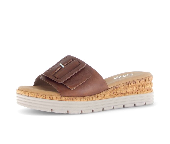 Gabor Damen  Pantolette Beige - Glattleder