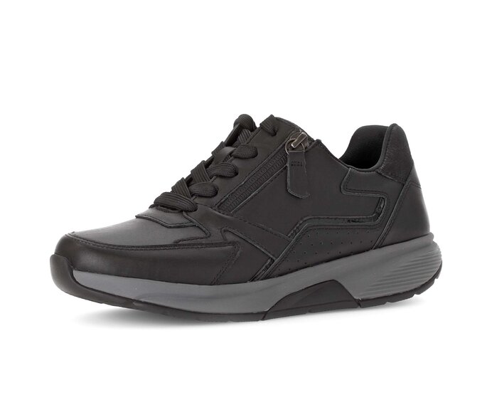 Gabor Damen  Sneaker Low Schwarz - Materialmix Leder