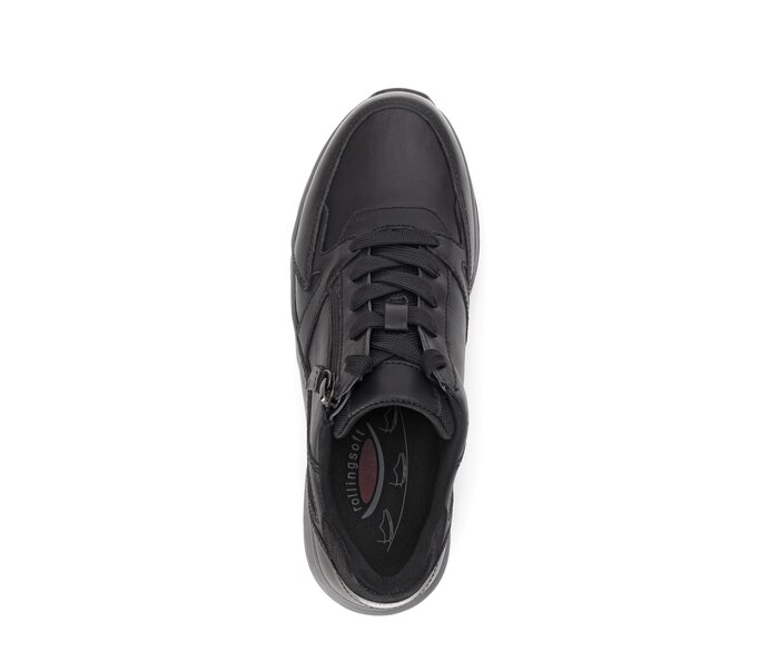 Gabor Damen  Sneaker Low Schwarz - Materialmix Leder