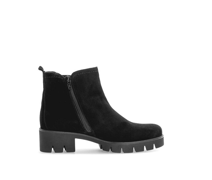 Gabor Damen  Chelsea Boot Schwarz - Rauleder