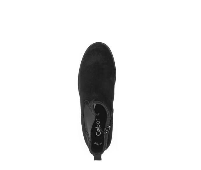 Gabor Damen  Chelsea Boot Schwarz - Rauleder