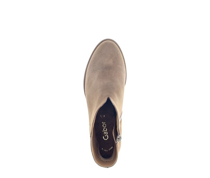 Gabor Damen  Elegante Stiefelette Braun - Rauleder