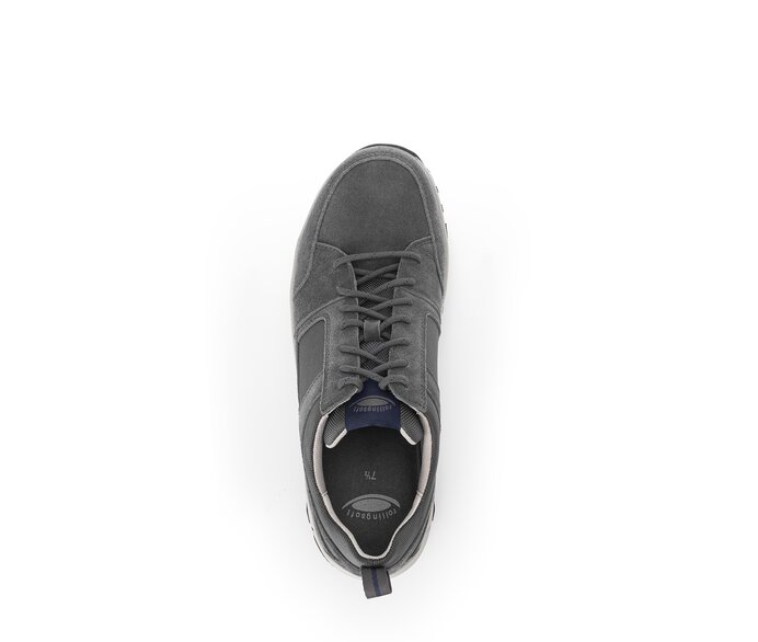 Gabor Herren Rollingsoft Sneaker Low Grau - Materialmix Leder/Textil
