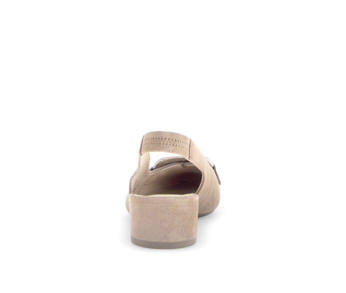 Gabor Damen  Slingpumps Beige - Rauleder