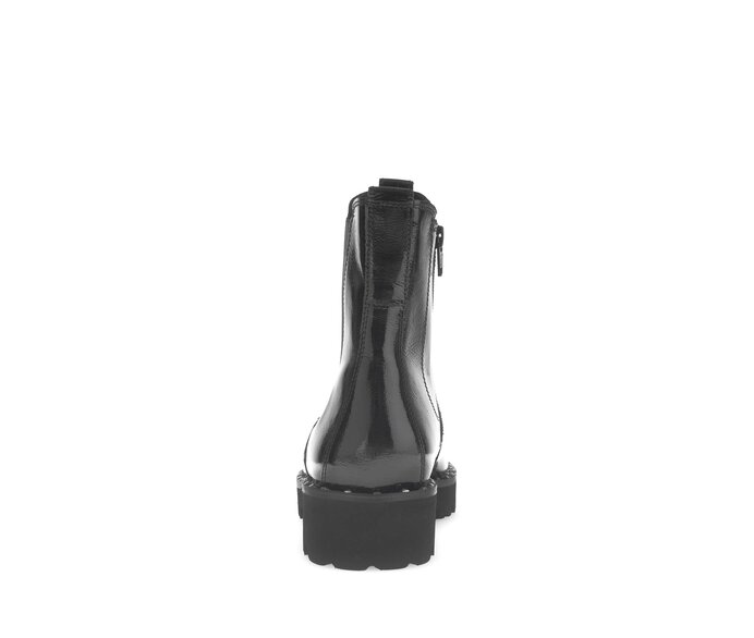 Gabor Damen  Chelsea Boot Schwarz - Materialmix Leder