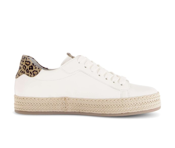 Gabor Damen  Sneaker Low Creme - Materialmix Leder
